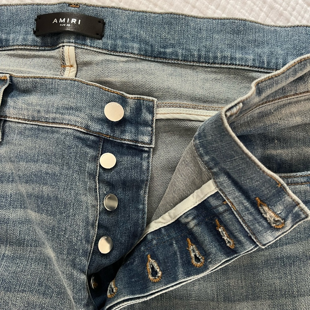 AUTHENTIC AMIRI PAINT DRIP CORE LOGO JEAN